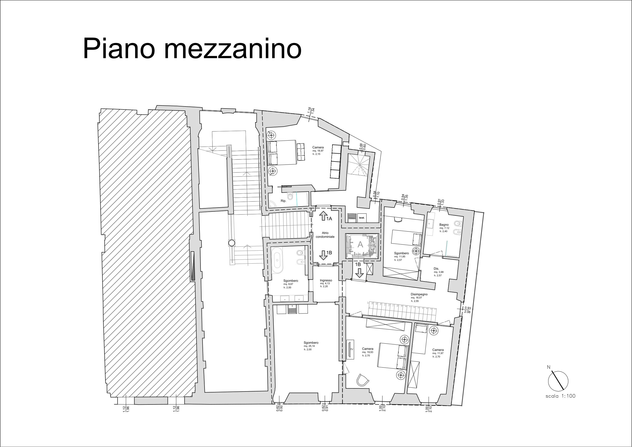 Pianta del piano · Livello mezzanino